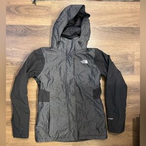 The North Face Parka Gray and Black Women’s size XS Hood